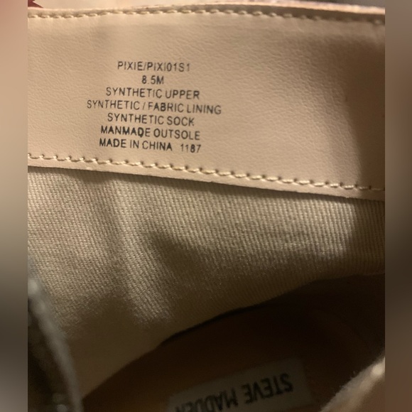 Animal Print Steve Madden Women’s Brown Ankle Heeled Booties 8.5 Pre- Owned. - Picture 8 of 10